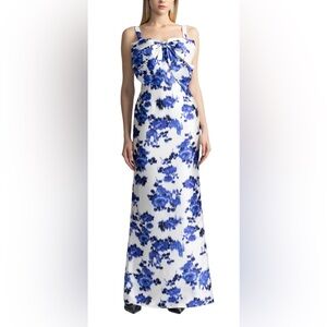 NWT $595 Zac Posen Floral Mikado Gown Size 6 $299